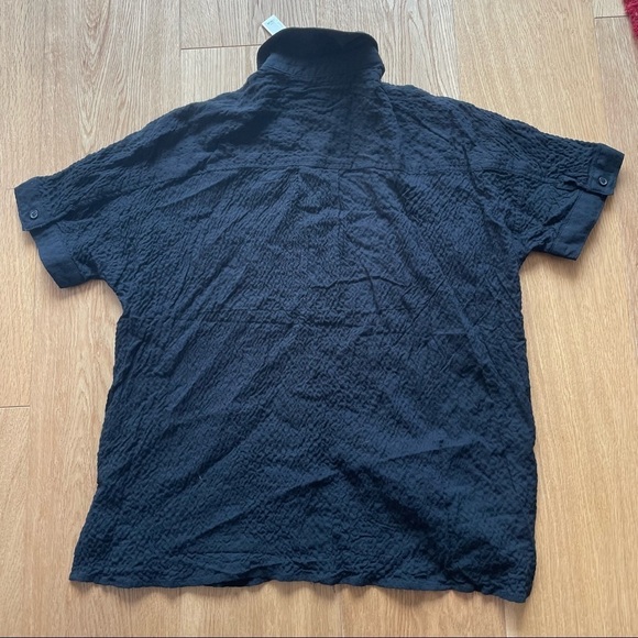 NWT MAX STUDIO SHORT SLEEVES  BLACK SHIRT - XS - Picture 7 of 9